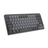 Logitech - Clavier Sans Fil- MX Mini - Mécanique - Rétroéclairé Performant - Touches Tactiles - Graphite