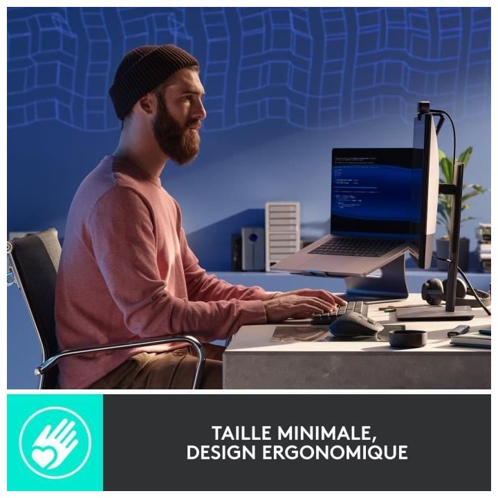 Logitech - Clavier Sans Fil- MX Mini - Mécanique - Rétroéclairé Pe