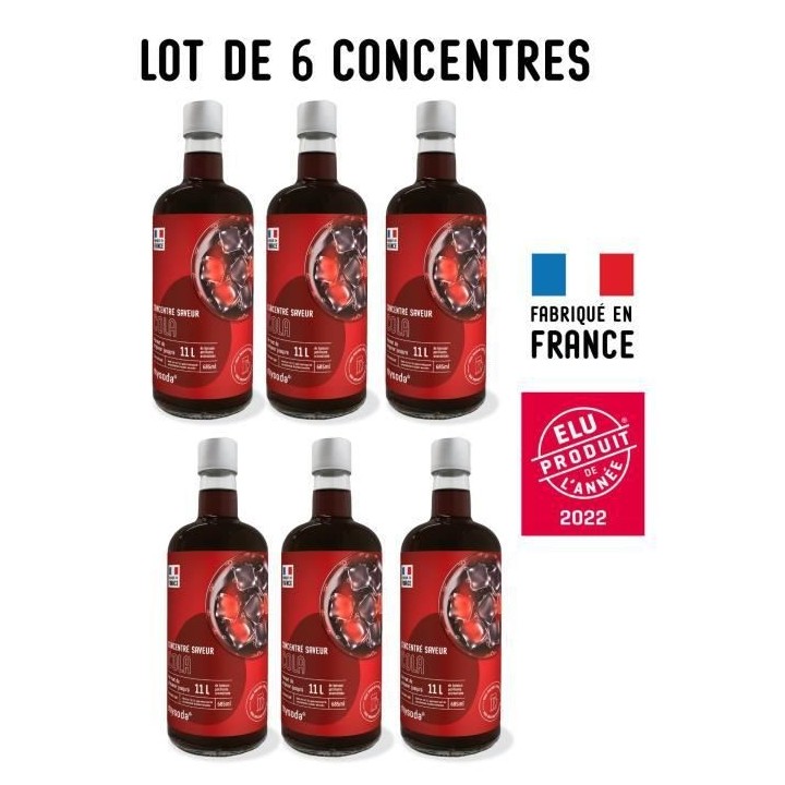 MYSODA - Lot de 6 Concentrés saveur Cola 685ml