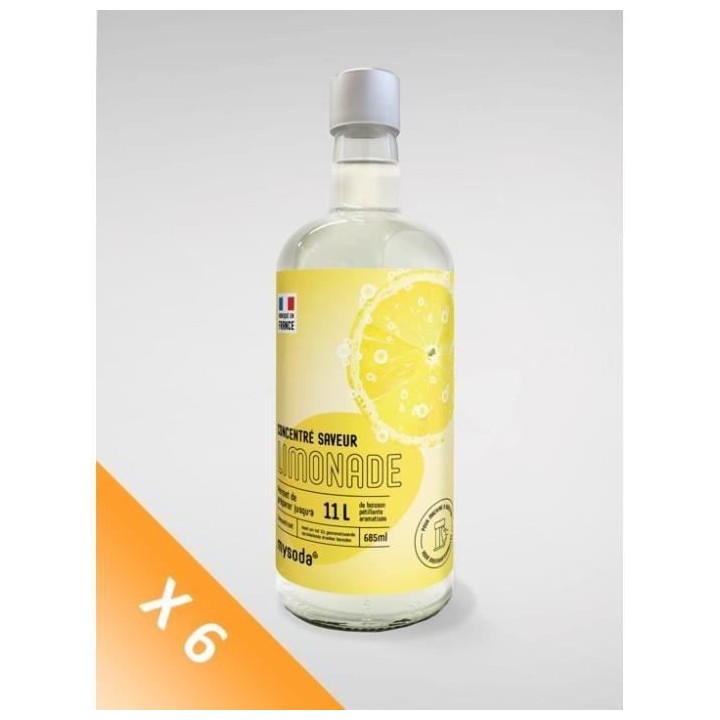 MYSODA - Lot de 6 Concentrés saveur Limonade 685ml