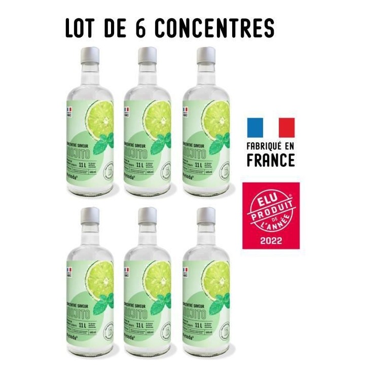 MYSODA - Lot de 6 Concentrés saveur Mojito 685ml
