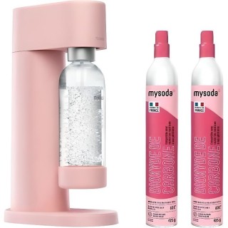 MYSODA P2C-WD002F-LP - Pack Machine a eau pétillante Woody Pink - 2 c