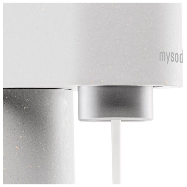 MYSODA Machine a Soda Woody White, 1 bouteille de 1L, 1 cylindre de CO