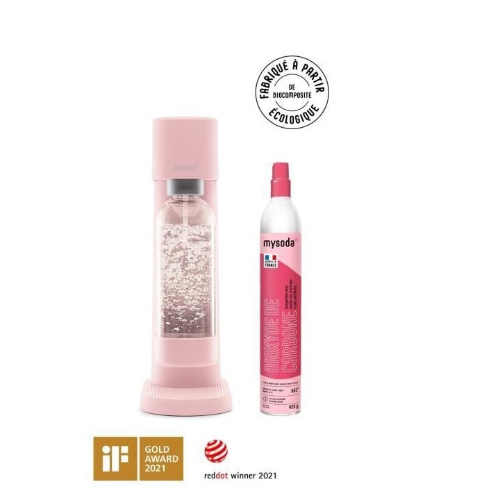 MYSODA - Machine Woody Pink en Biocomposite
