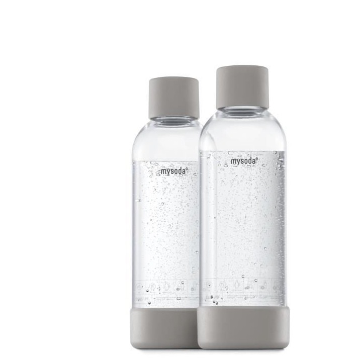 MYSODA - Pack de 2 bouteilles Dove PET et Biocomposite 1L