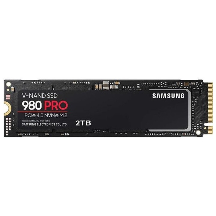 SAMSUNG - SSD Interne - 980 PRO - 2To - M.2 NVMe (MZ-V8P2T0BW)