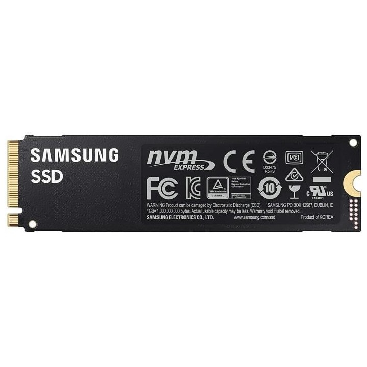 SAMSUNG - SSD Interne - 980 PRO - 2To - M.2 NVMe (MZ-V8P2T0BW)