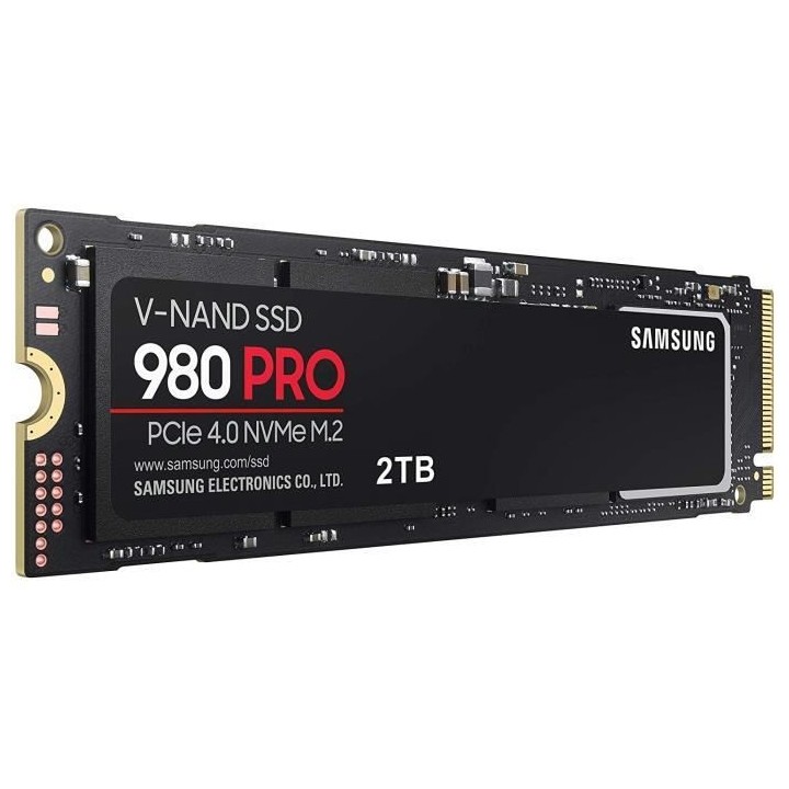 SAMSUNG - SSD Interne - 980 PRO - 2To - M.2 NVMe (MZ-V8P2T0BW)