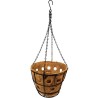 NATURE Corbeille suspendue avec natte coco - H28 x Ø40 cm