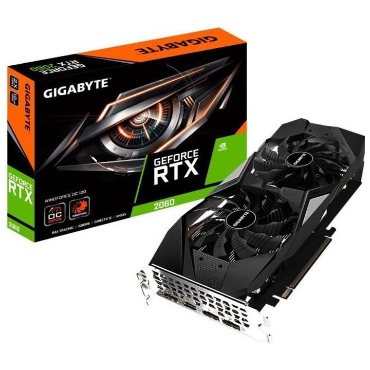 Carte graphique - GIGABYTE - RTX 2060 WF2 OC 12 GD (GV-N2060WF2OC-12GD