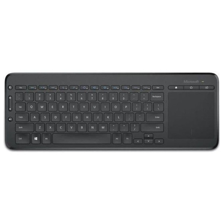 MICROSOFT Clavier All-in-One Media - USB sans-fil - Noir - AZERTY