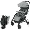 NANIA Poussette compacte Lili - 0-36 mois - Jusqu'a 15kg - Dossier inclinable - Roues pivotantes a suspensions - Gris