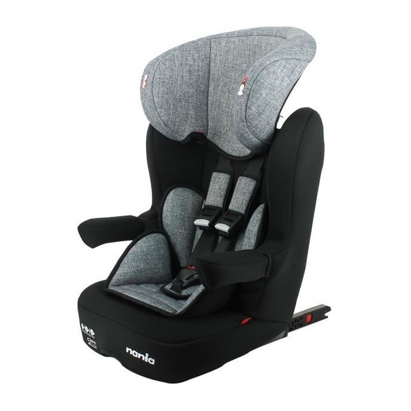 Nania Siege auto isofix IMAX groupe 1/2/3 (9-36kg) grand confort - Gris argent