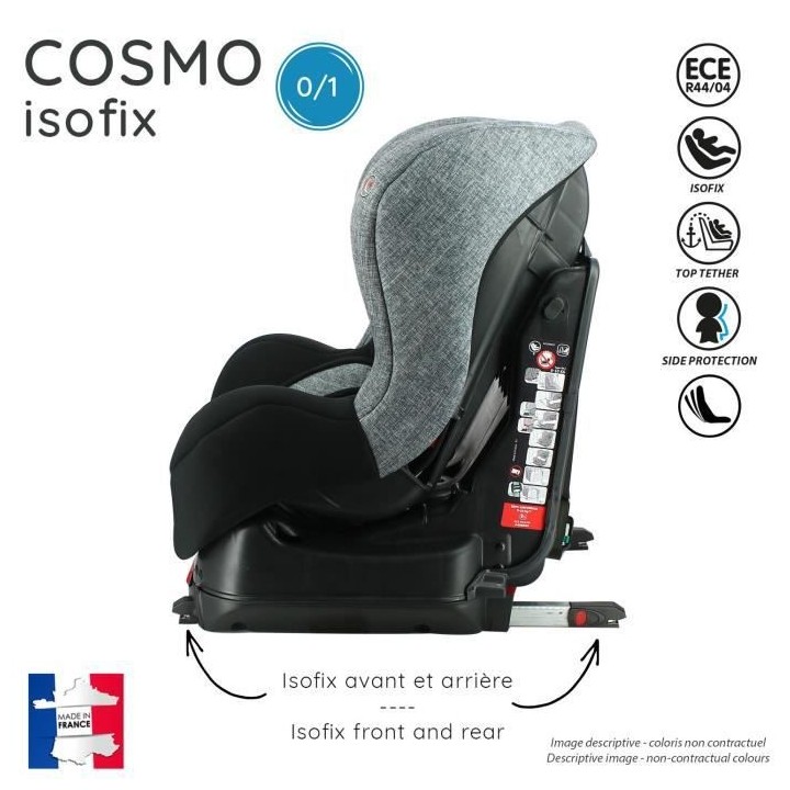 Nania Siege auto isofix COSMO groupe 0/1 (0-18kg) - grand confort - Gr