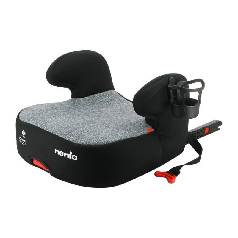 Nania Siege auto rehausseur bas DREAM easyfix groupe 3 (22-36kg) + porte-gobelet - Gris argent