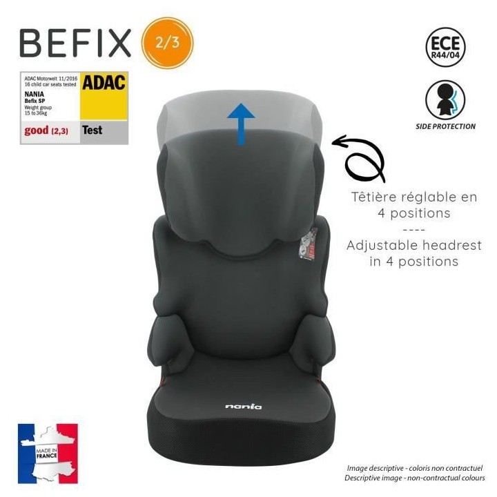 Nania Siege auto BEFIX groupe 2/3 (15-36kg) - Linea Bleu