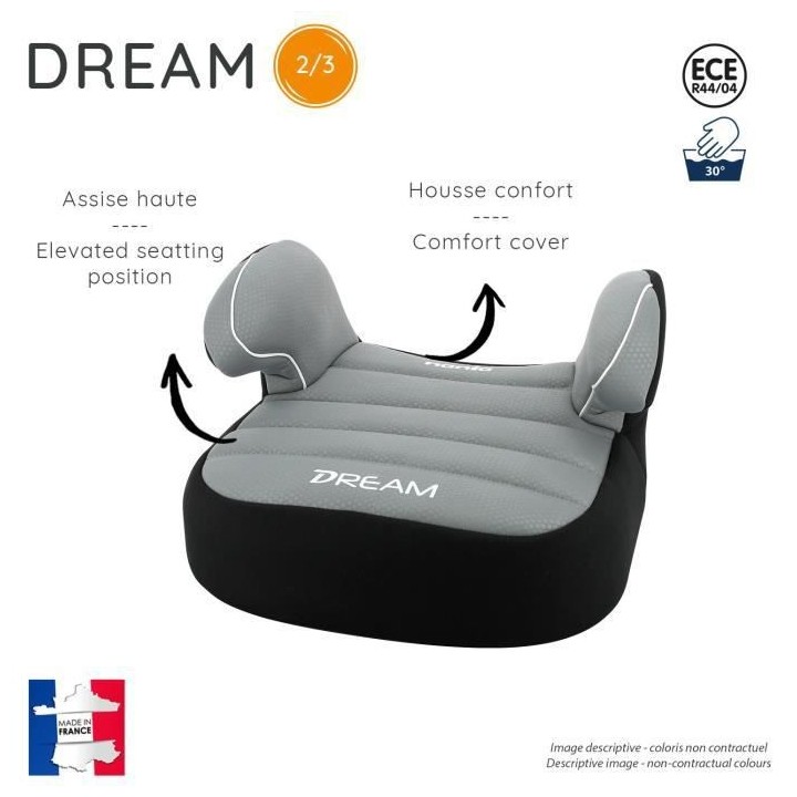 Nania Siege auto rehausseur bas DREAM groupe 2/3 (15-36kg) - Shark