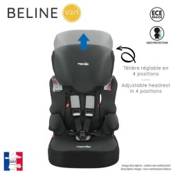 Nania Siege auto BELINE groupe 1/2/3 (9-36kg) - Zebra