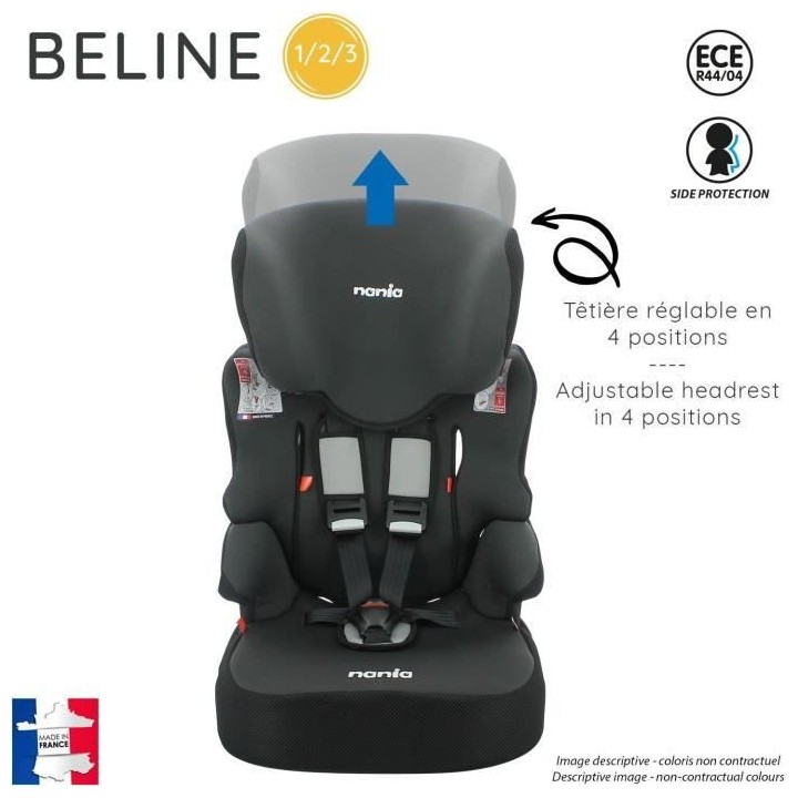 Nania Siege auto BELINE groupe 1/2/3 (9-36kg) - Zebra