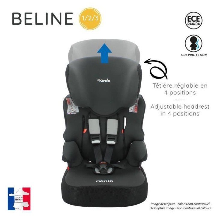 Nania Siege auto BELINE groupe 1/2/3 (9-36kg) - Shark