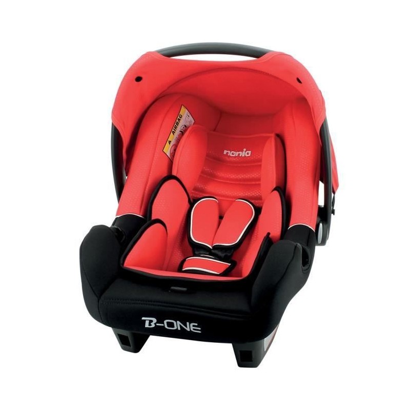 Nania Siege auto BEONE groupe 0+ (0-13kg) 4 étoiles ADAC - Rouge luxe