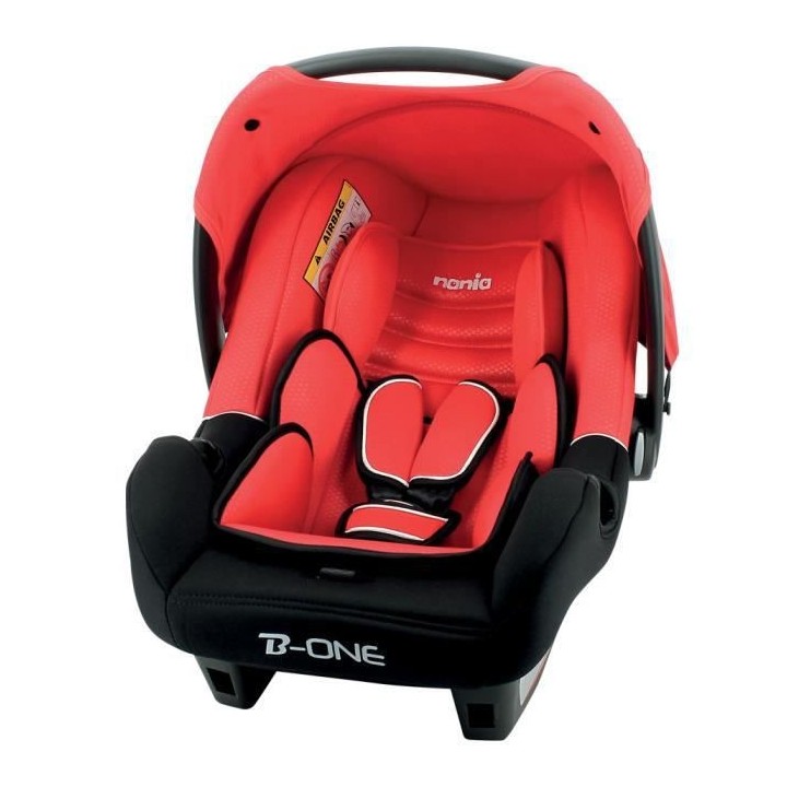 Nania Siege auto BEONE groupe 0+ (0-13kg) 4 étoiles ADAC - Rouge luxe