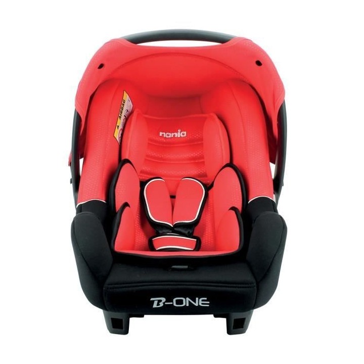 Nania Siege auto BEONE groupe 0+ (0-13kg) 4 étoiles ADAC - Rouge luxe