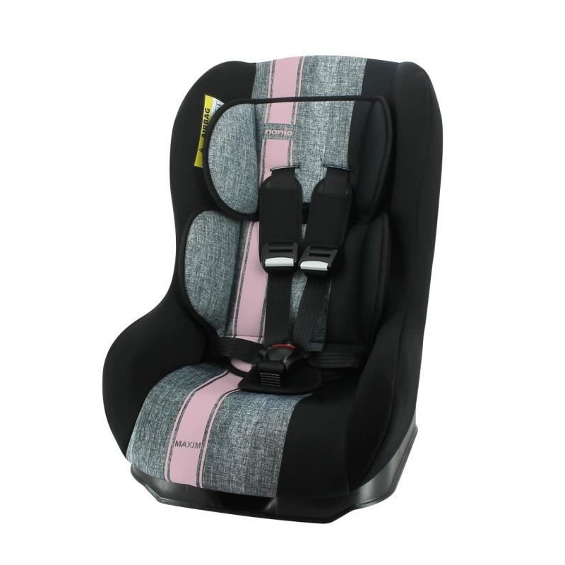 Nania Siege auto MAXIM groupe 0/1 (0-18kg) - Dos route 0-10 Kg - Inclinable - Linea rose