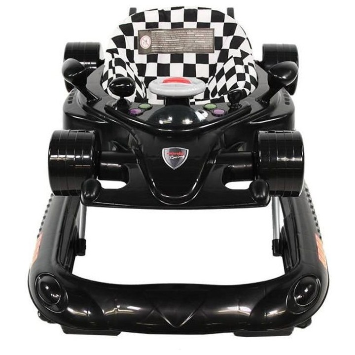 NANIA Trotteur RACING - Réglable en hauteur - Tablette d'éveil - 9-2