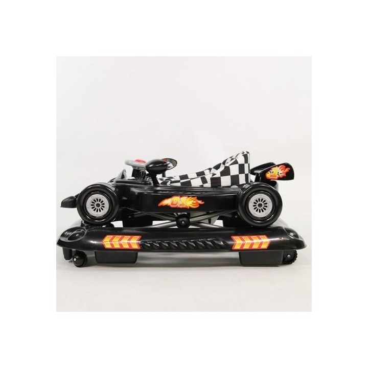 NANIA Trotteur RACING - Réglable en hauteur - Tablette d'éveil - 9-2