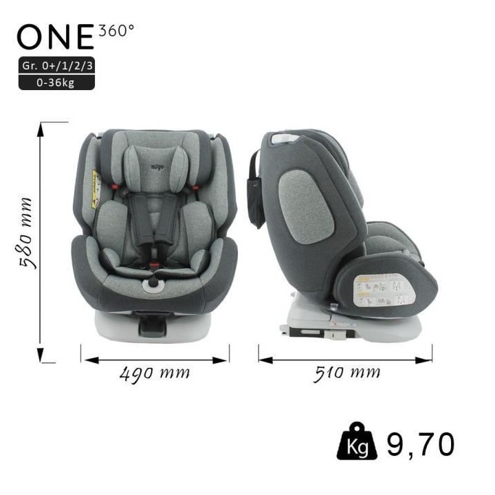Disney Siege auto isofix ONE 360° groupe 0/1/2/3 (0-36kg) - Mickey