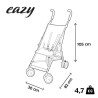 NANIA Poussette canne First Eazy - 6-36 mois - Roues pivotantes 360° - Cars