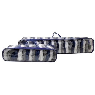 MIDLAND Rideaux de Porte 14 Chenilles Gris et Blanc