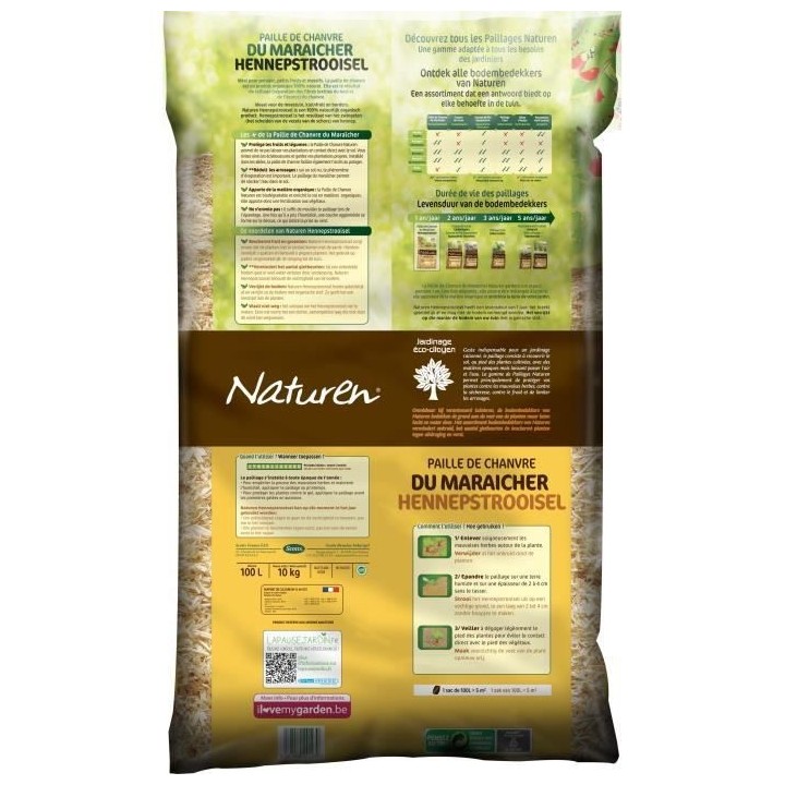 NATUREN Paille de Chanvre - 100L