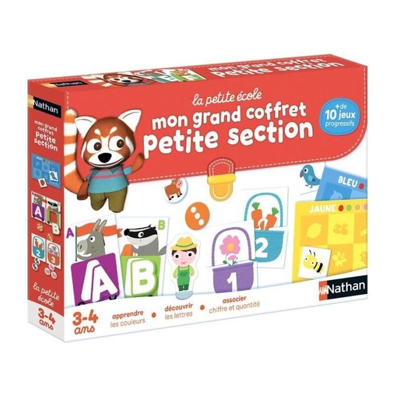 NATHAN La Petite Ecole - Mon Grand Coffret Petite Section - jeu éducatif d'apprentissage