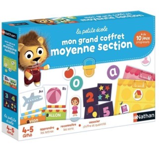NATHAN La Petite Ecole - Mon Grand Coffret Moyenne Section - Jeu éduc