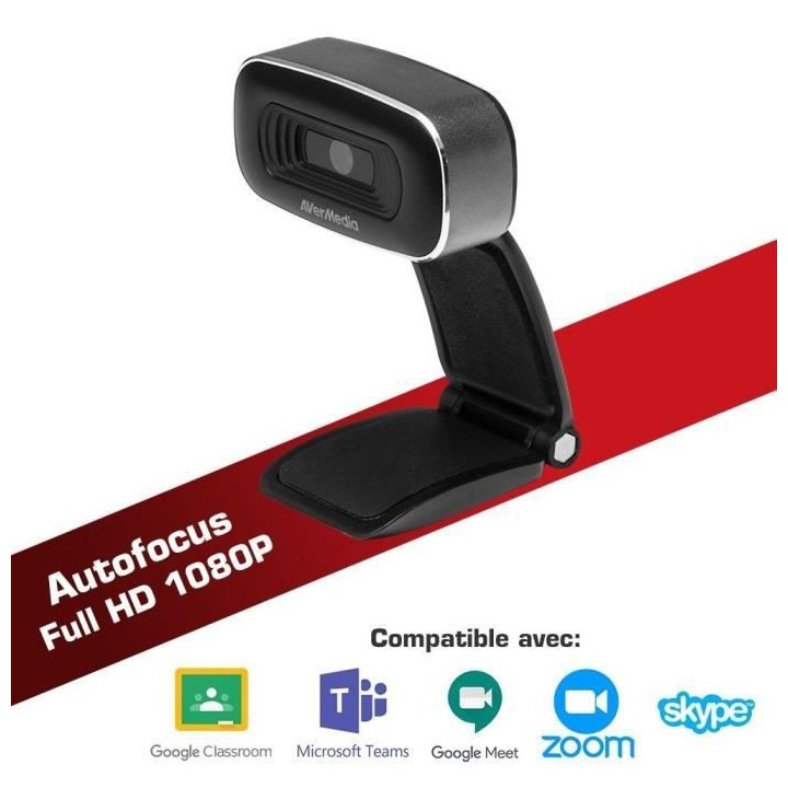 AVERMEDIA - Streaming - Webcam Full HD Autofocus Plug and Play PW310O