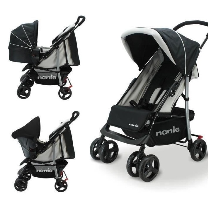NANIA Poussette combinée trio Texas - Siege auto BEONE groupe 0+ (0-1