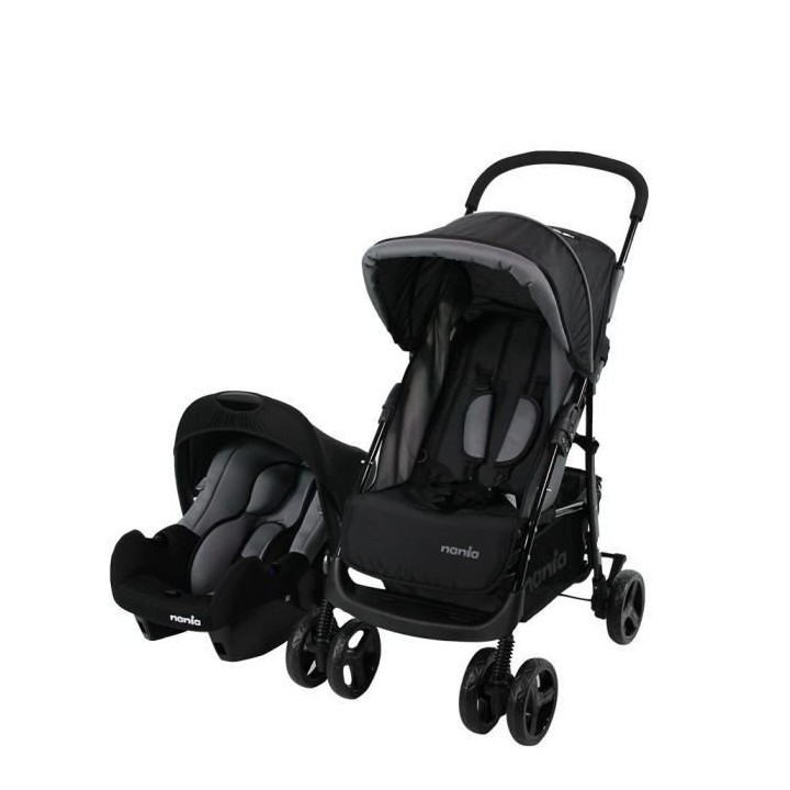 NANIA Poussette combinée trio Texas - Siege auto BEONE groupe 0+ (0-1