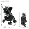 NANIA Poussette combinée trio Texas - Siege auto BEONE groupe 0+ (0-13kg) - 0-36 mois - Jusqu'a 15kg - Noir et beige