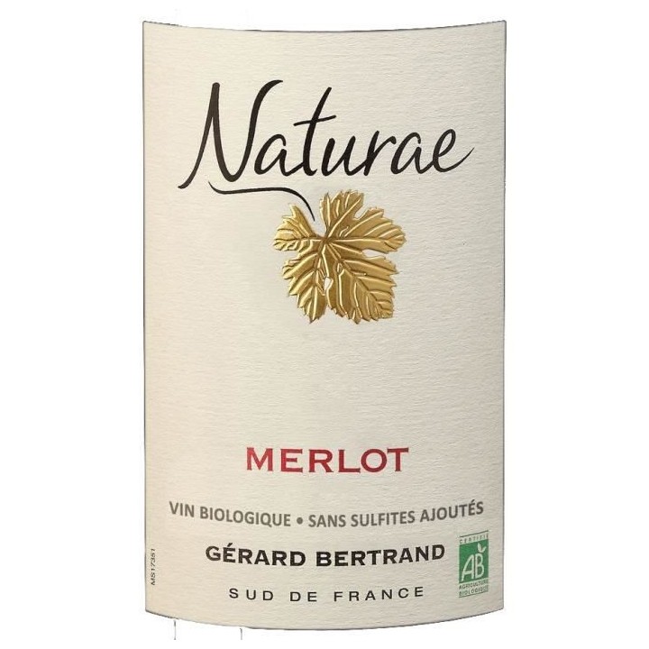 Gérard Bertrand Naturae Merlot IGP Pays d'Oc - Vin rouge du Languedoc