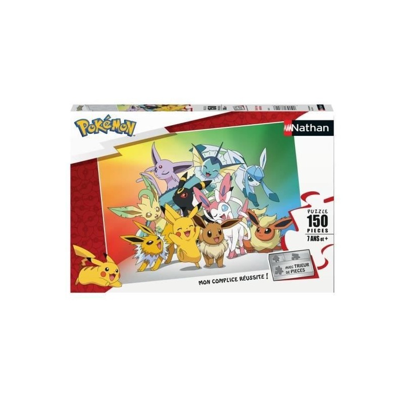 POKEMON - Puzzle 150 pieces - Evoli et ses évolutions - Nathan