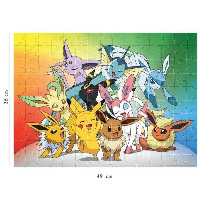 POKEMON - Puzzle 150 pieces - Evoli et ses évolutions - Nathan