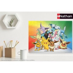 POKEMON - Puzzle 150 pieces - Evoli et ses évolutions - Nathan