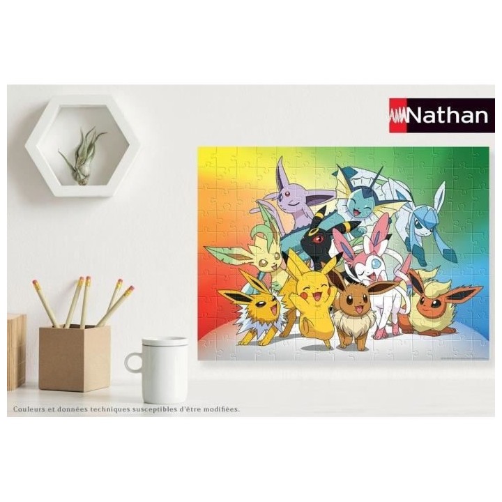 POKEMON - Puzzle 150 pieces - Evoli et ses évolutions - Nathan