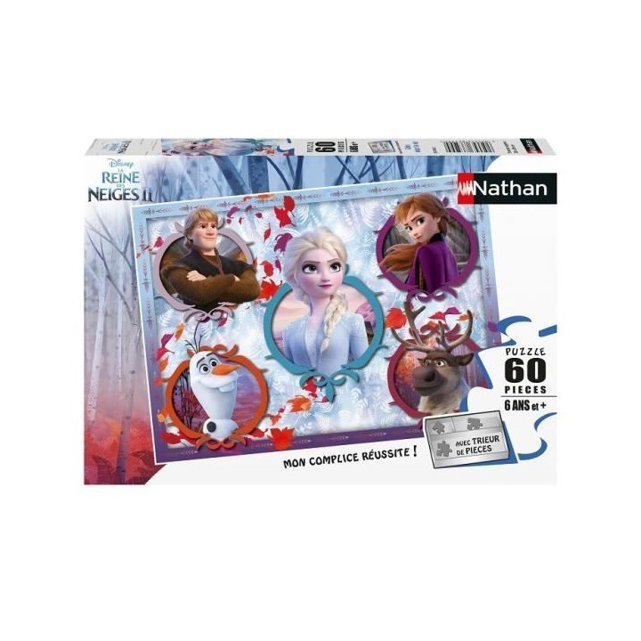 LA REINE DES NEIGES 2 Puzzle 60 pieces - Unis pour la vie - Nathan - P