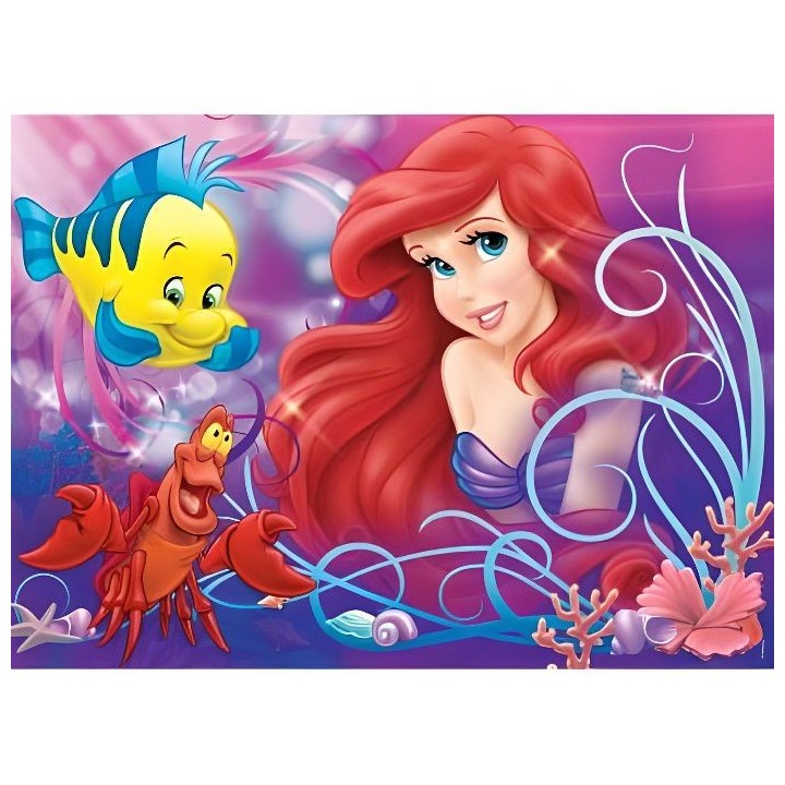 DISNEY Puzzle 60 pieces - Jolie petite sirene Ariel - Nathan - Puzzle