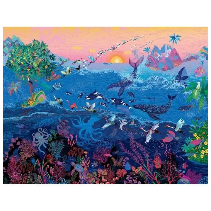 Nathan - Puzzle 2000 pieces - Merveilles de l'océan / Peggy Nille