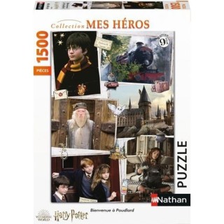 HARRY POTTER Puzzle 1500 pieces - Bienvenue a Poudlard - Nathan - Puzz