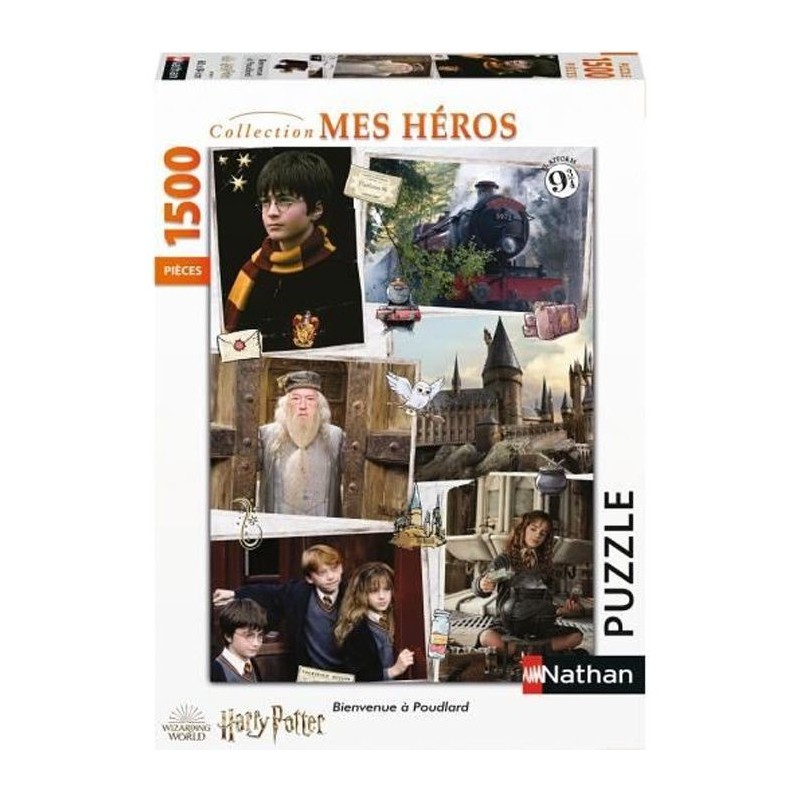 HARRY POTTER Puzzle 1500 pieces - Bienvenue a Poudlard - Nathan - Puzzle Adultes - Des 14 ans